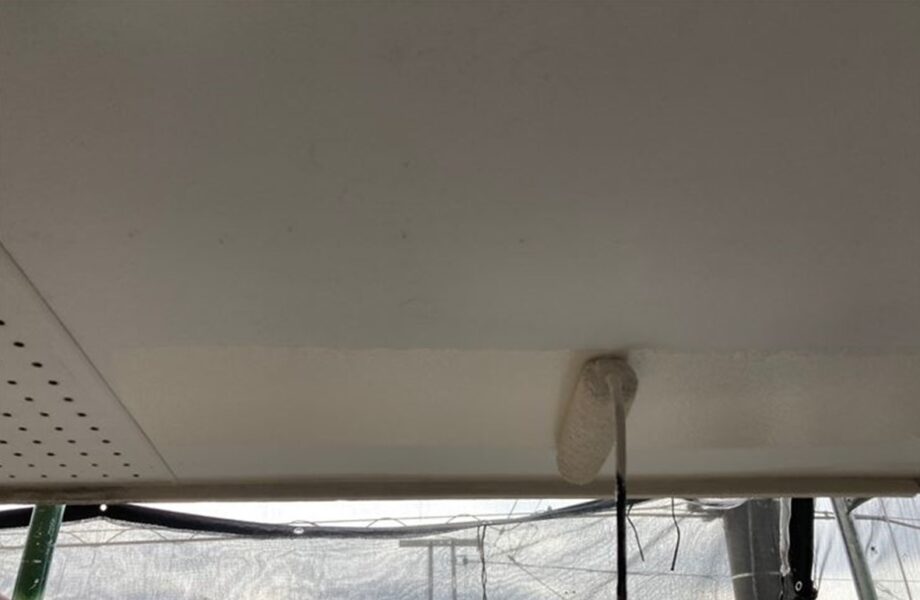 3 軒天 塗装作業