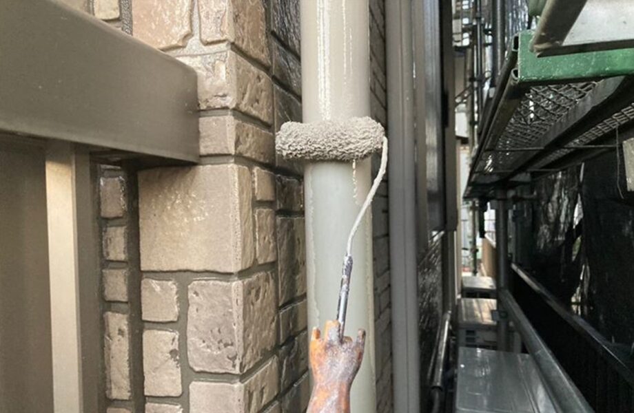 2 雨樋 塗装作業