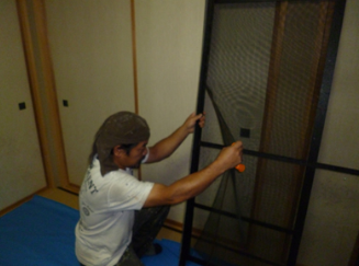 2 網戸張替え