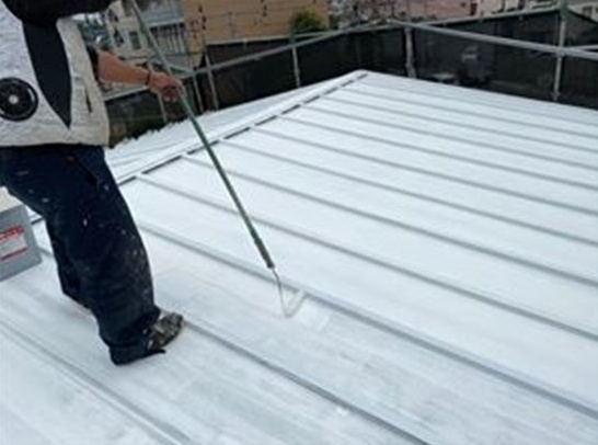 2 断熱塗料二回目塗布